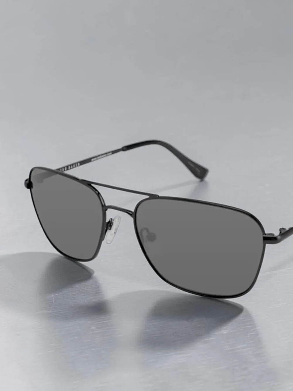 Ted Baker Mens Grant Black Aviator Sunglasses 55mm